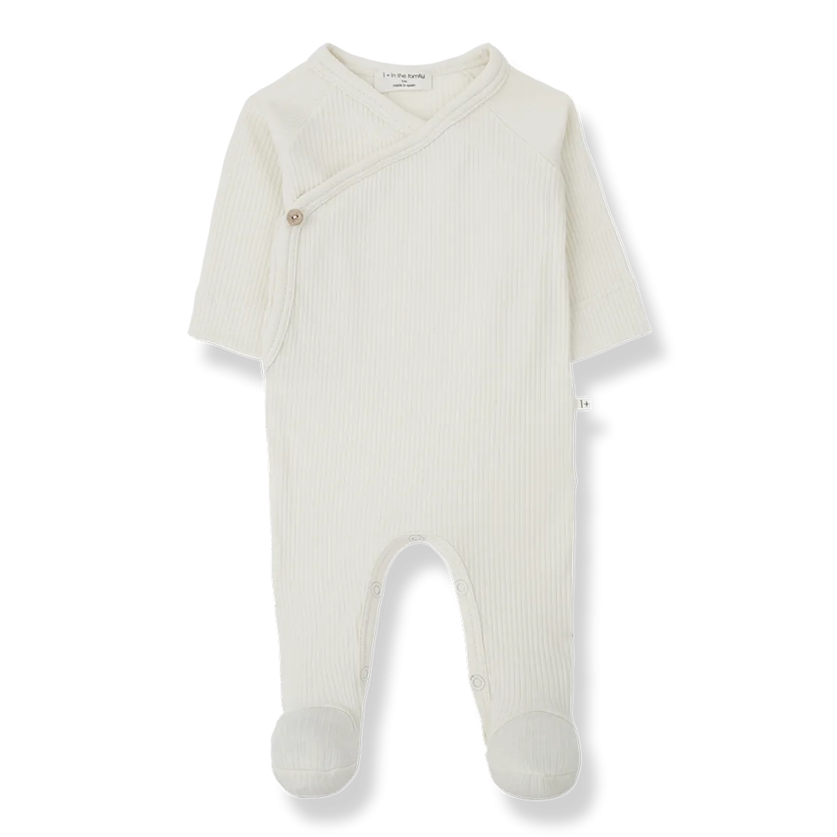 1  In The Family - Kimono Footie - Ivory