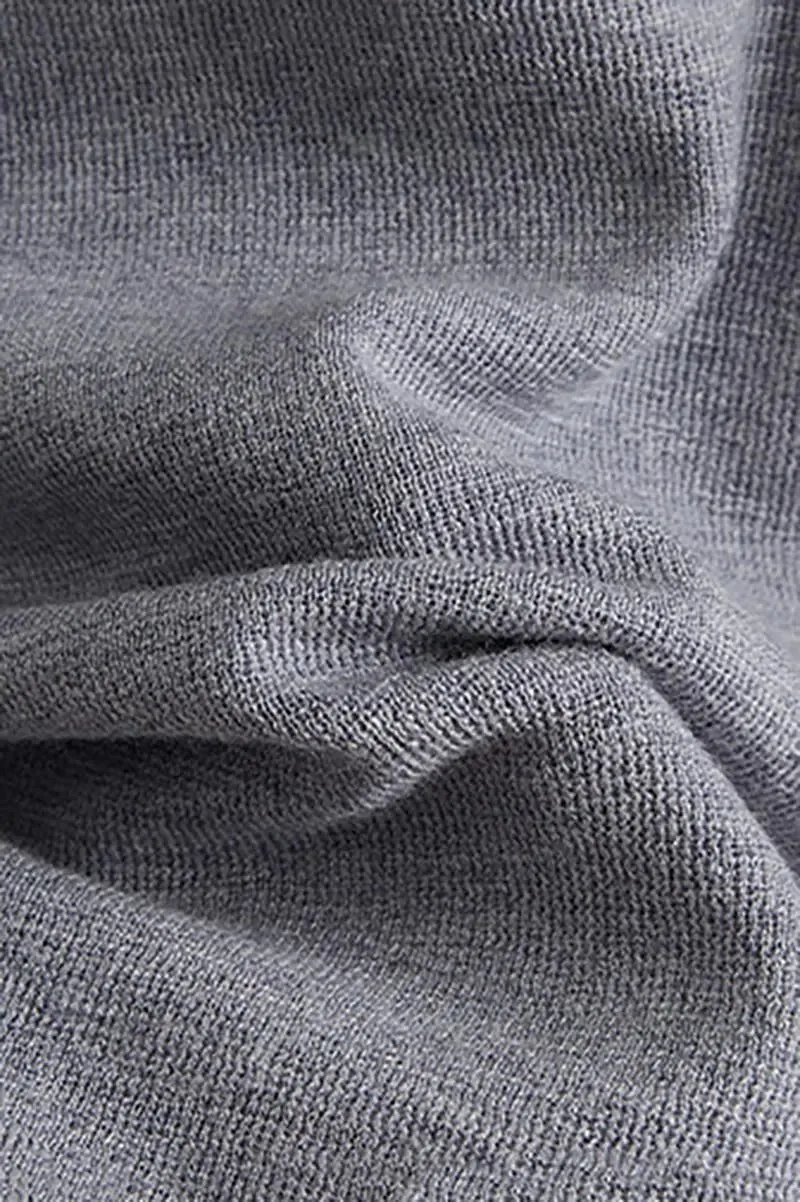 100 Merino Wool Double Zipper Stand Collar Cardigan