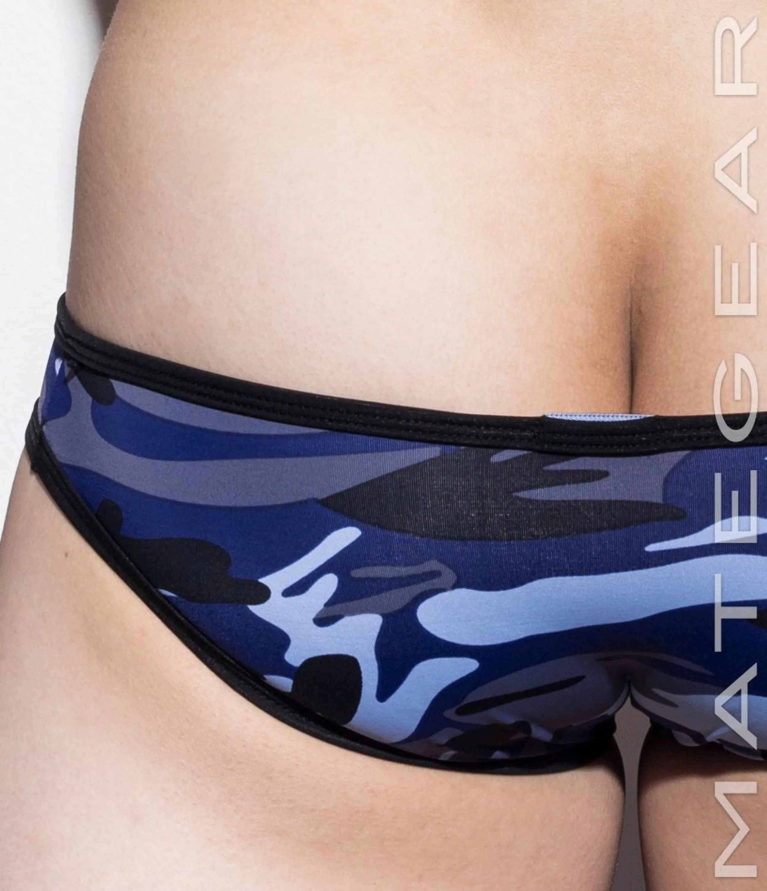 [2pc/Pack] Sexy Men's Underwear Mini Squarecut Trunks - Ran Kwang (Flat Front / Reduced Sides) (Thin Nylon Special Fabric Signature Series)