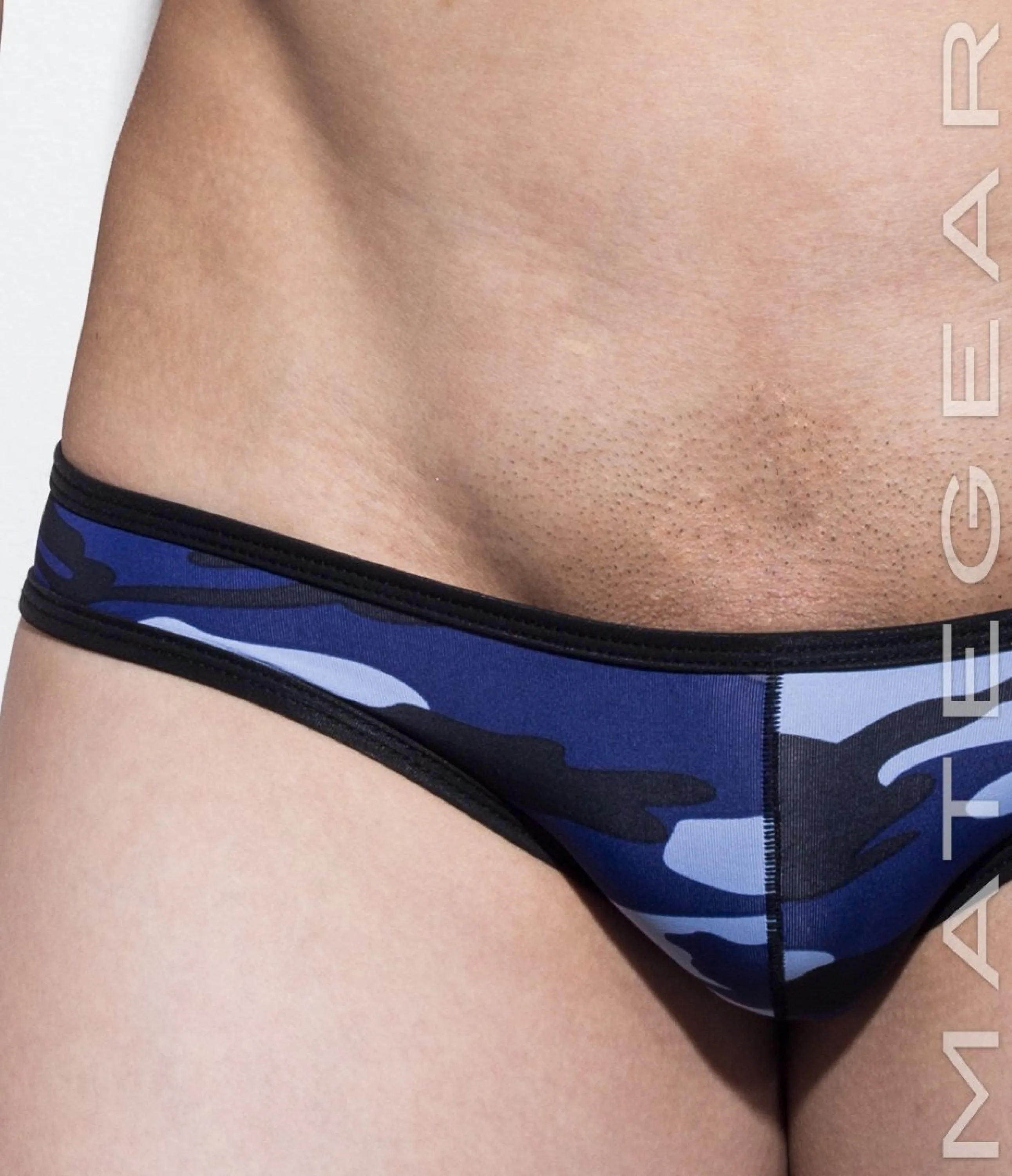 [2pc/Pack] Sexy Men's Underwear Mini Squarecut Trunks - Ran Kwang (Flat Front / Reduced Sides) (Thin Nylon Special Fabric Signature Series)