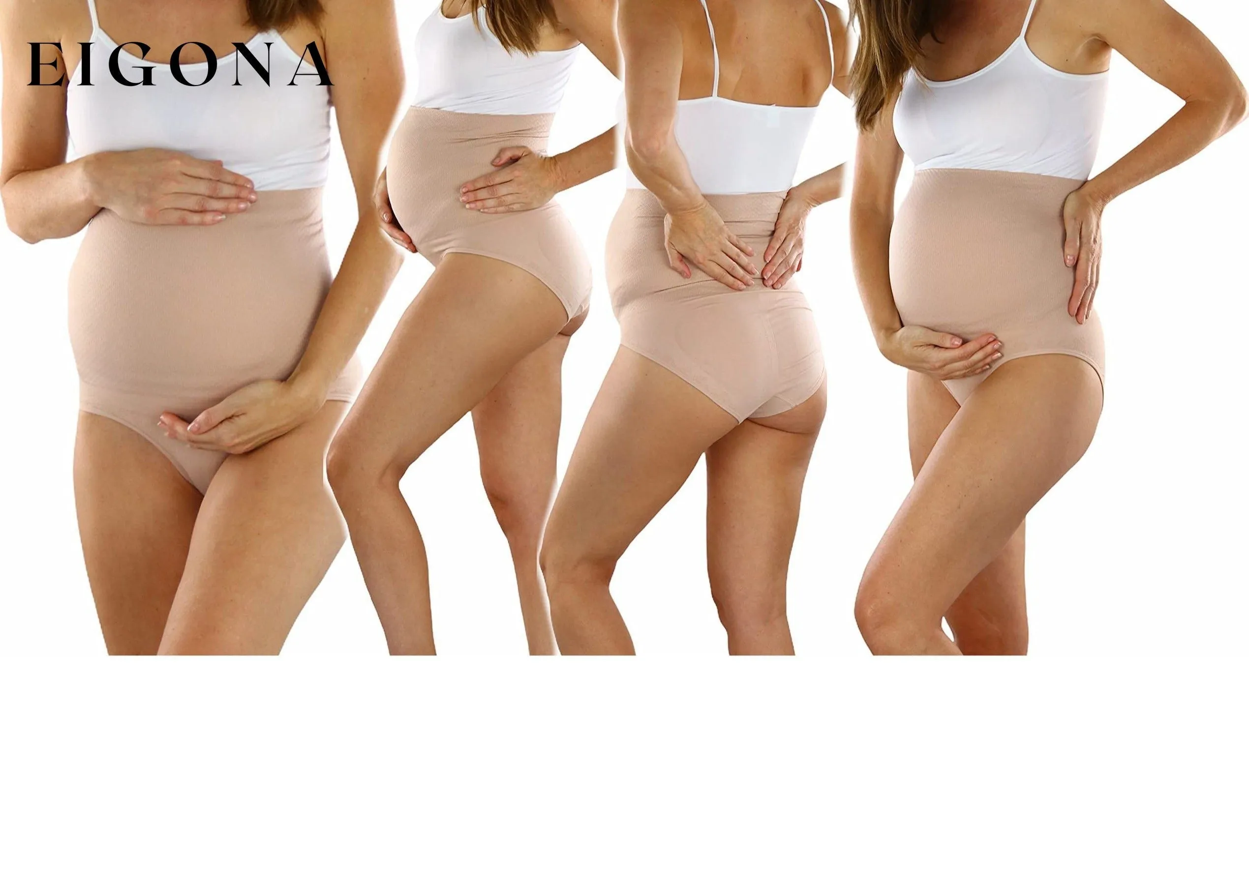 3-Pack: ToBeInStyle Women's High Waist Over The Bump Maternity Underwear