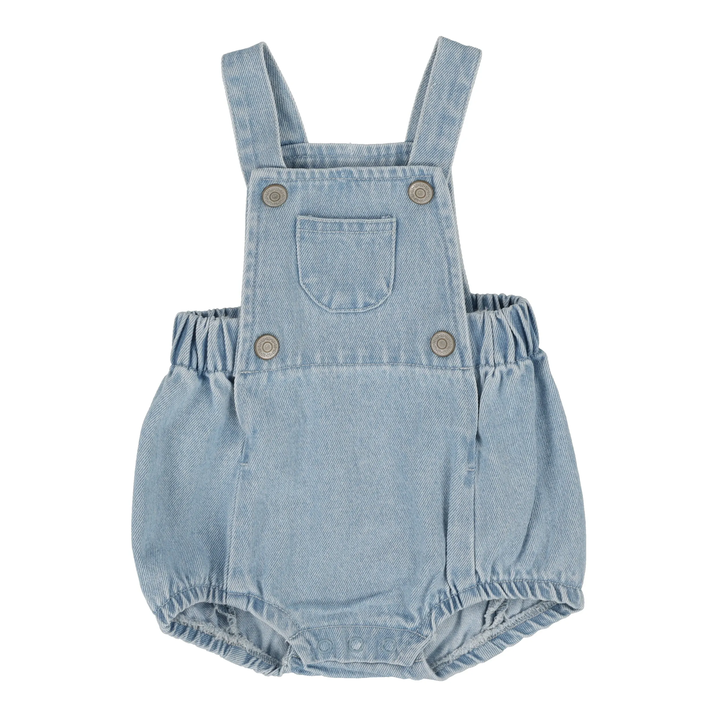 ANALOGIE BY LIL LEGS LIGHT WASH BIB ROMPER