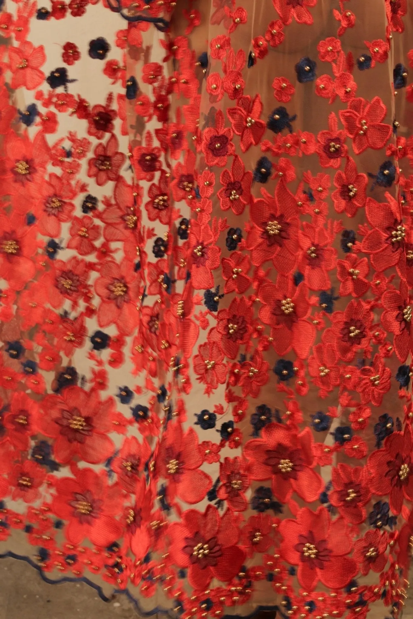 APHRODITE FLOWER CHIFFON SILK KIMONO