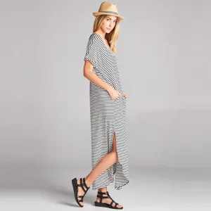 Assorted Striped Print Maxi Dress