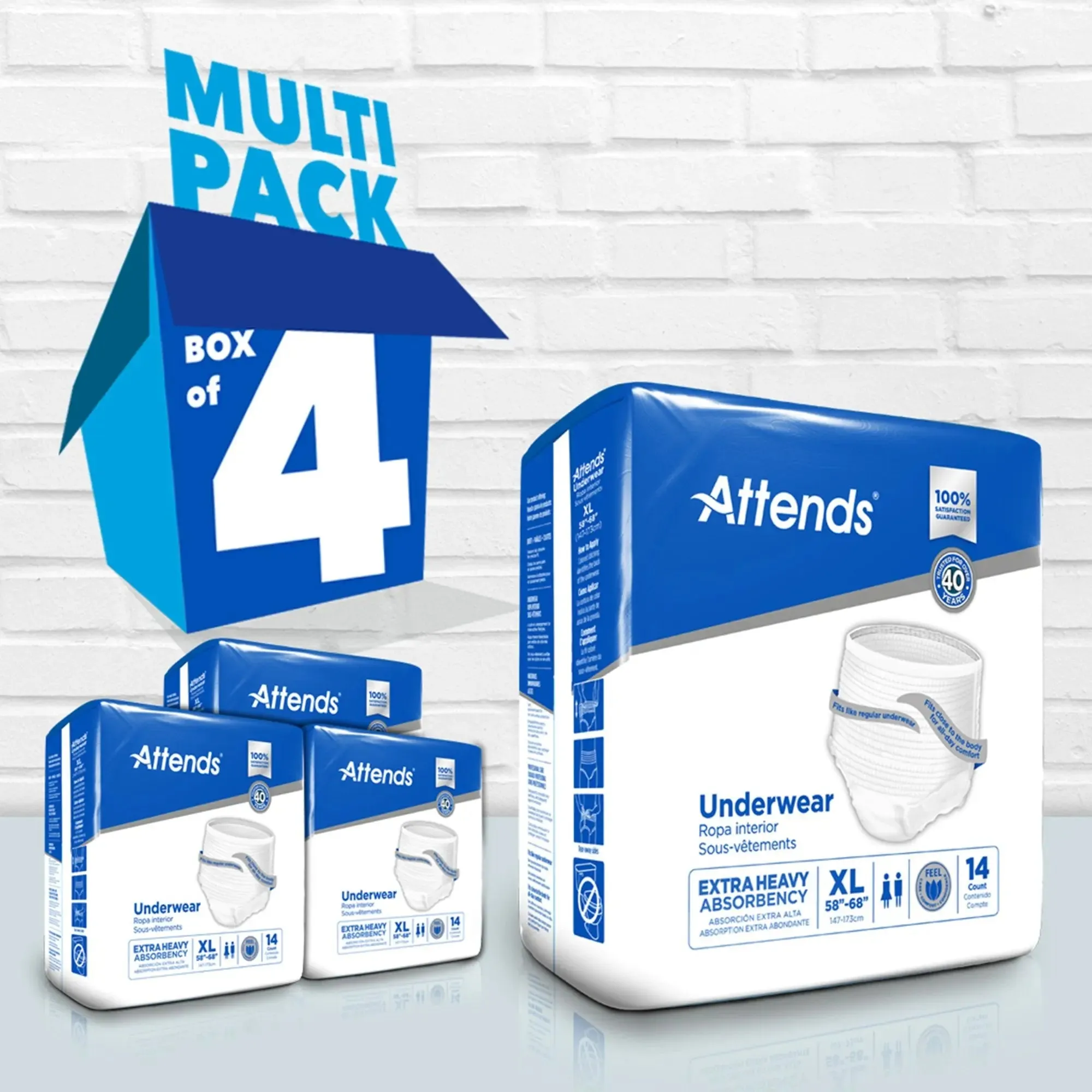 Attends® Care Moderate Absorbent Underwear, Extra Large