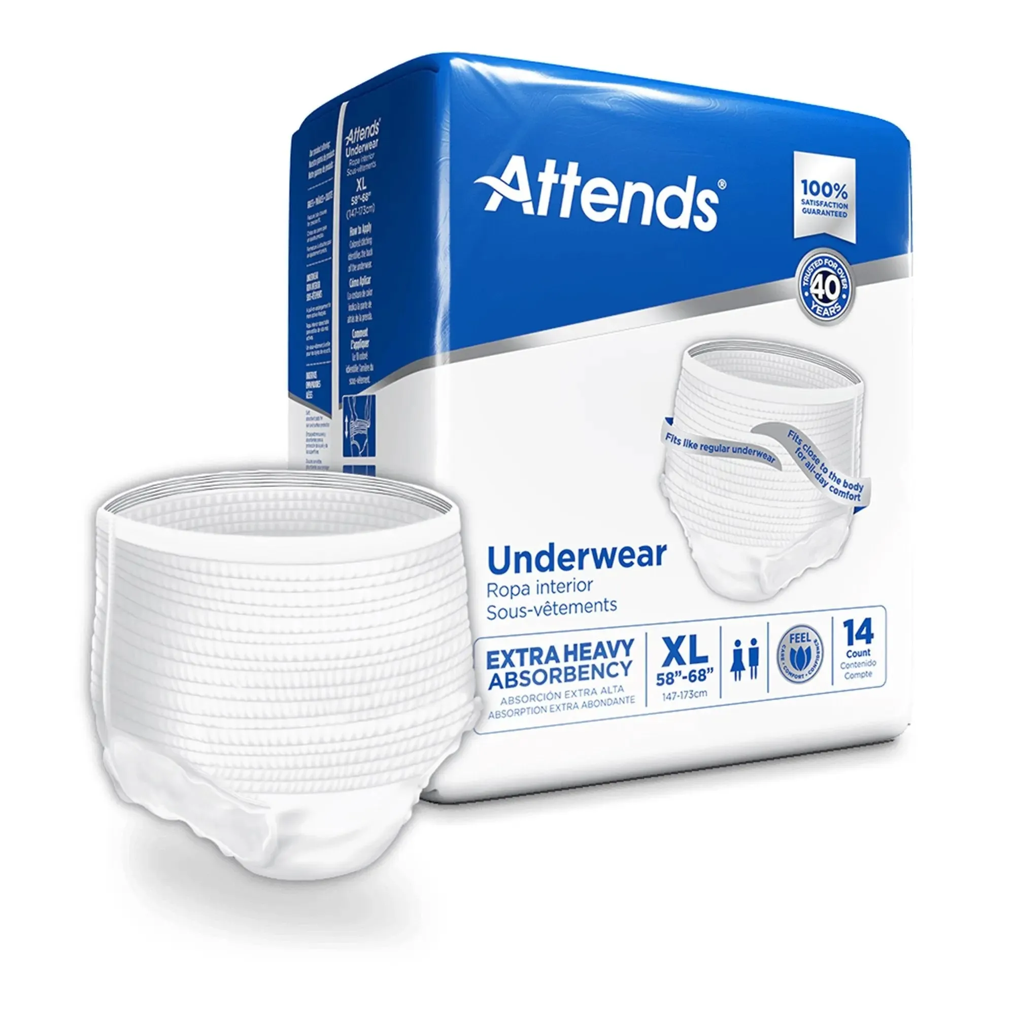 Attends® Care Moderate Absorbent Underwear, Extra Large
