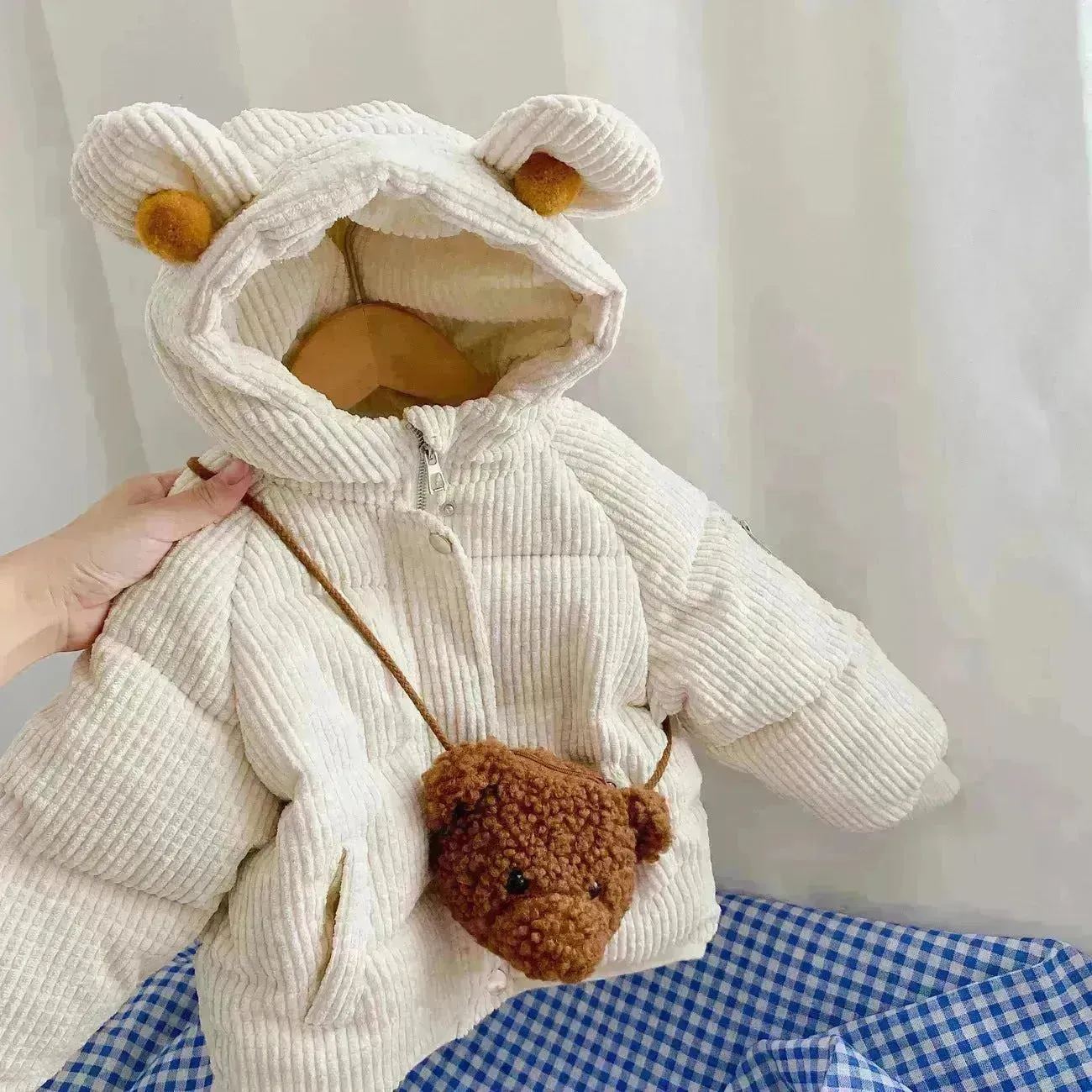 Baby Boy Girl Cute Cartoon Cotton Hoodie Winter Jacket Kid