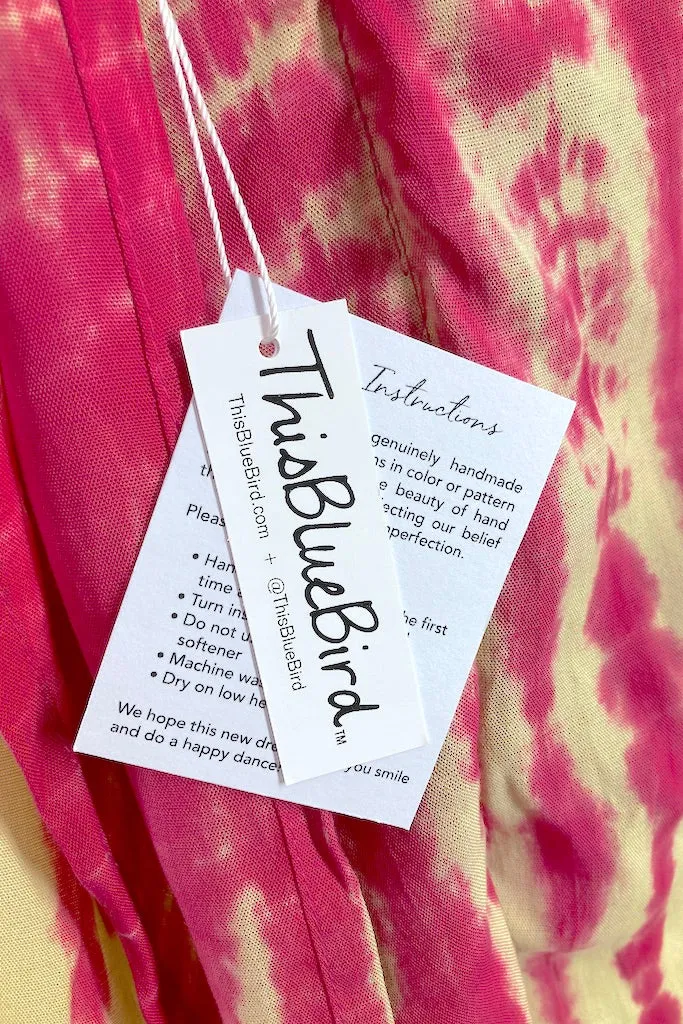 Bali Shibori - Pink Kimono Duster