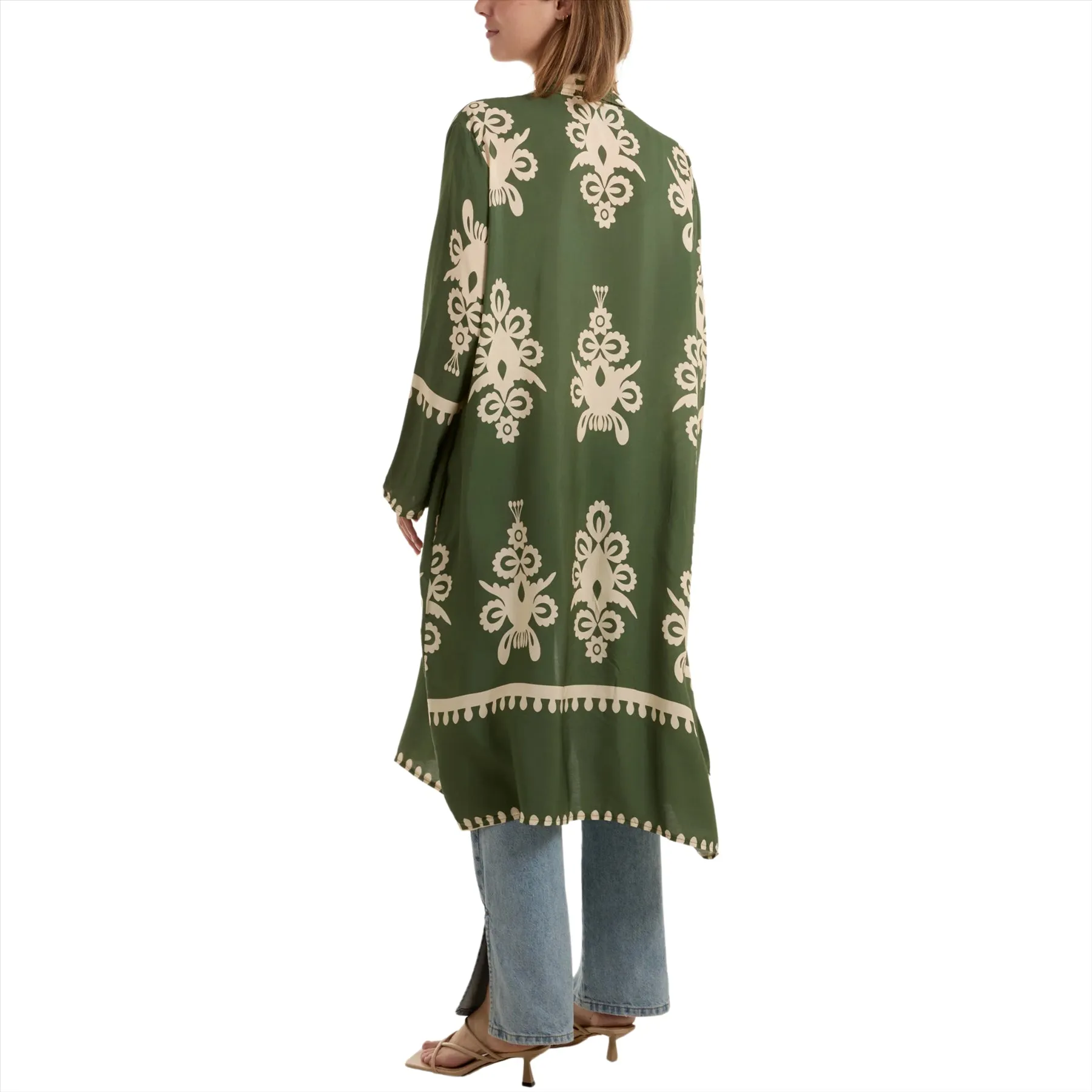 Baroque Print Longline Kimono | Various Colours