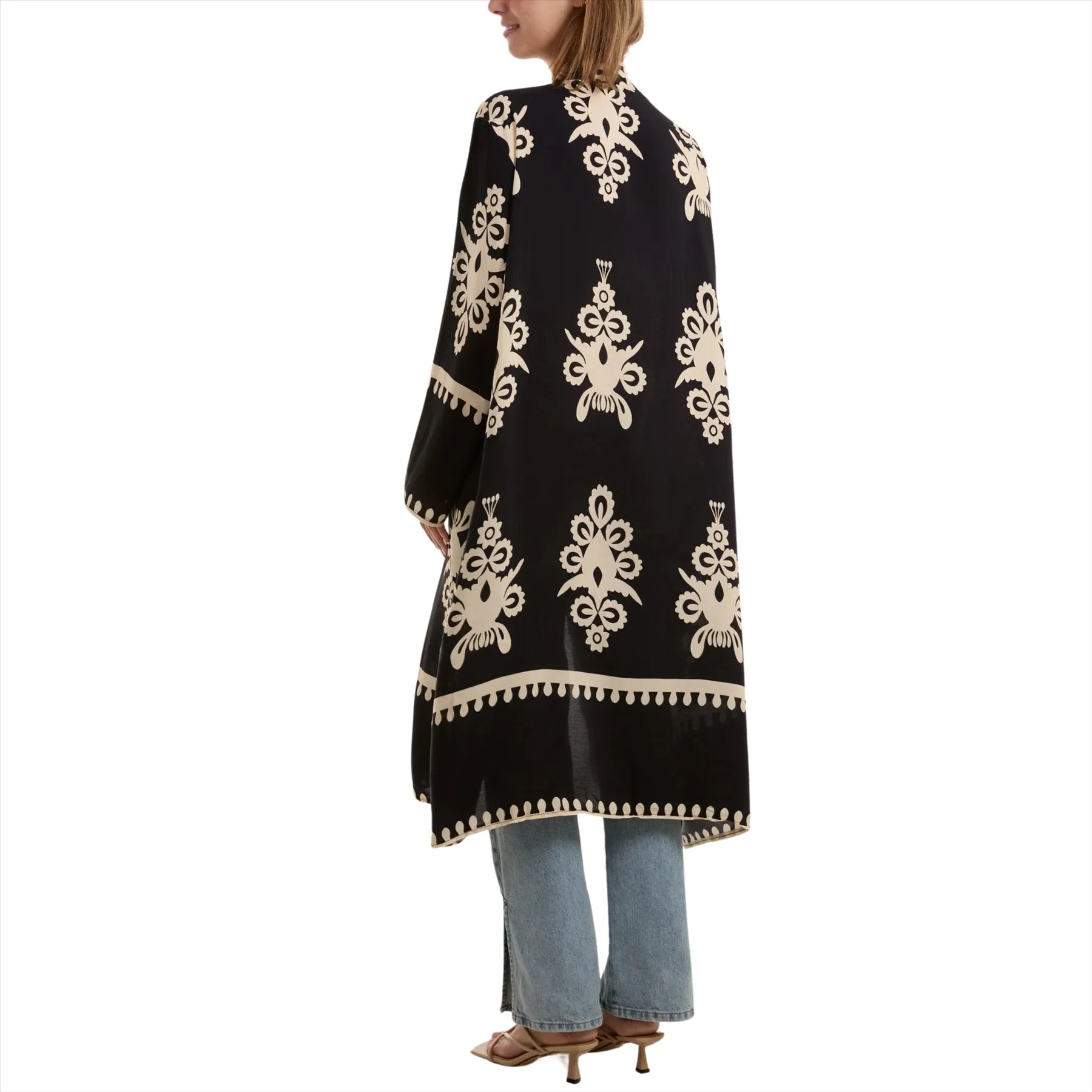 Baroque Print Longline Kimono | Various Colours