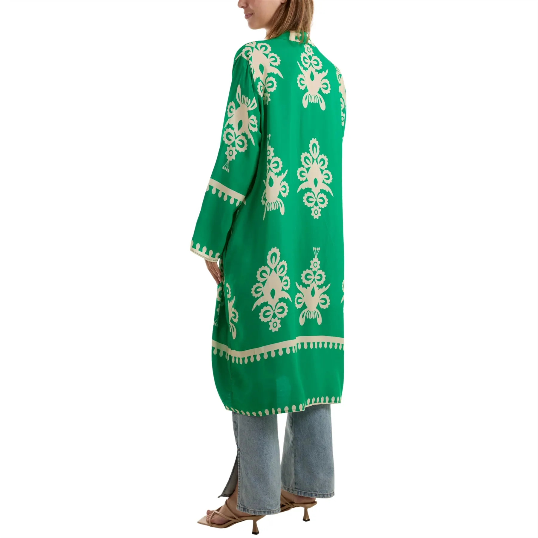 Baroque Print Longline Kimono | Various Colours