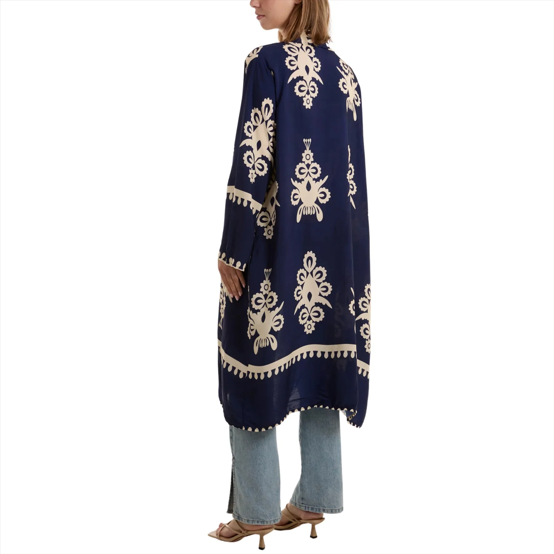 Baroque Print Longline Kimono | Various Colours