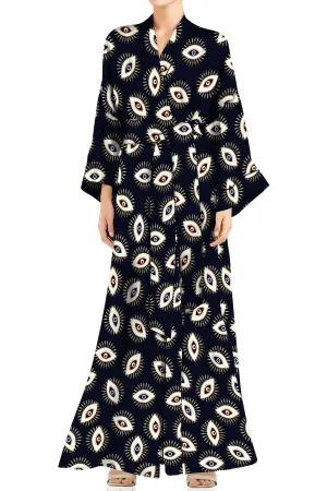 Black Silk Kimono