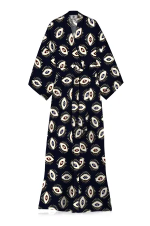Black Silk Kimono