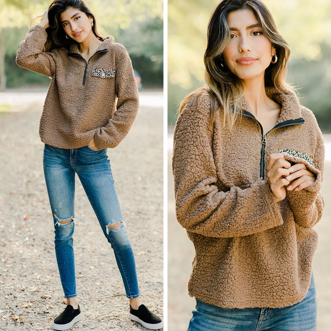 Bold Themes Mocha Brown Pullover Jacket