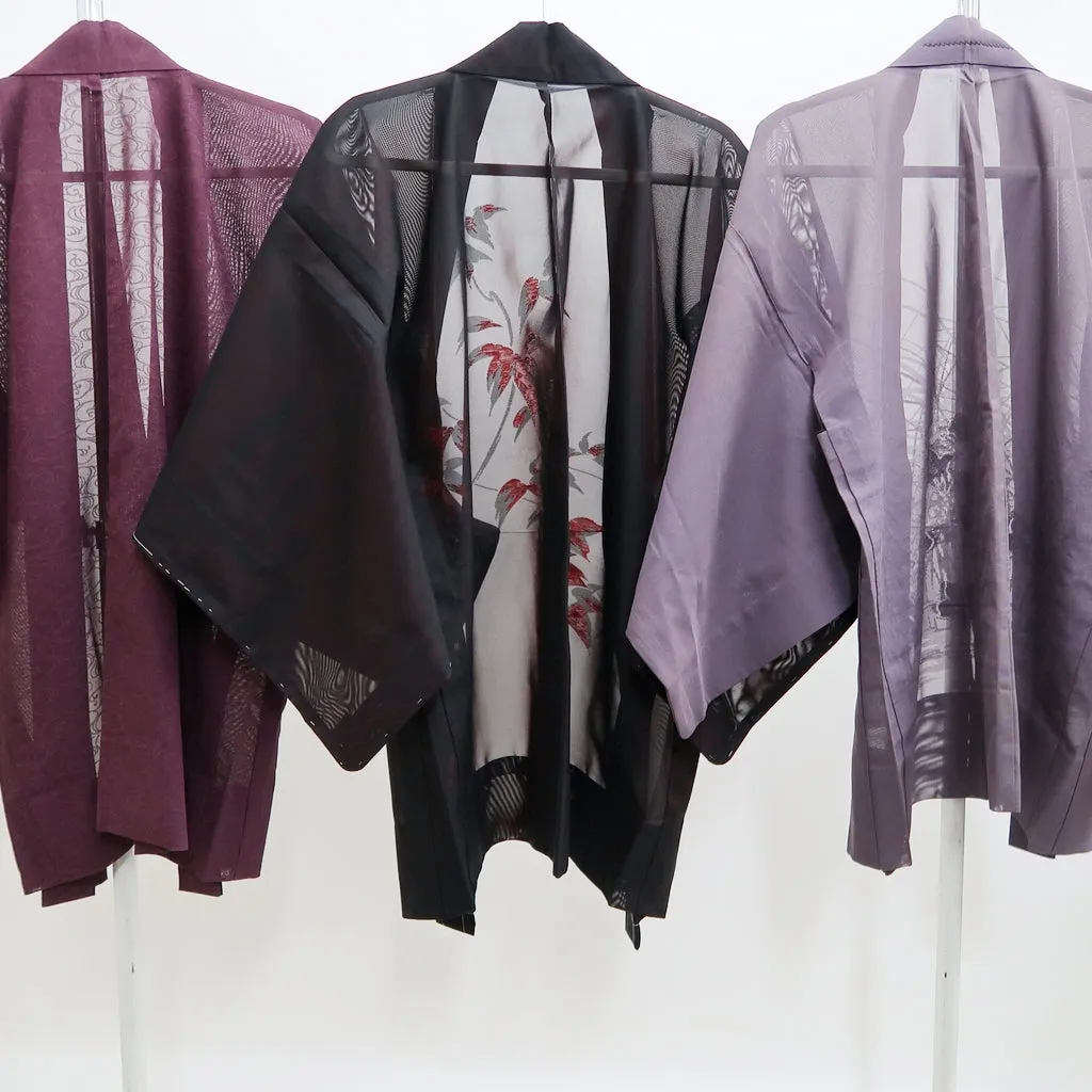 Bundle 12pcs Silk See-Through Haori Jacket Wholesale Bulk Free Shipping #621