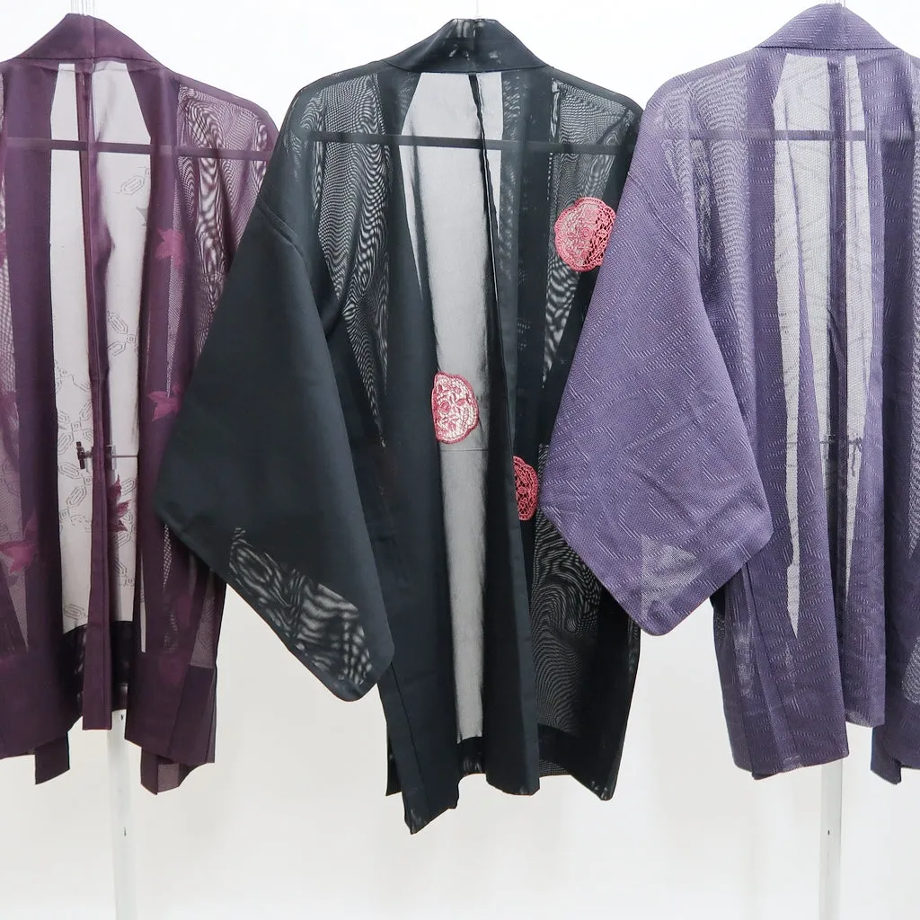 Bundle 12pcs Silk See-Through Haori Jacket Wholesale Bulk Free Shipping #621