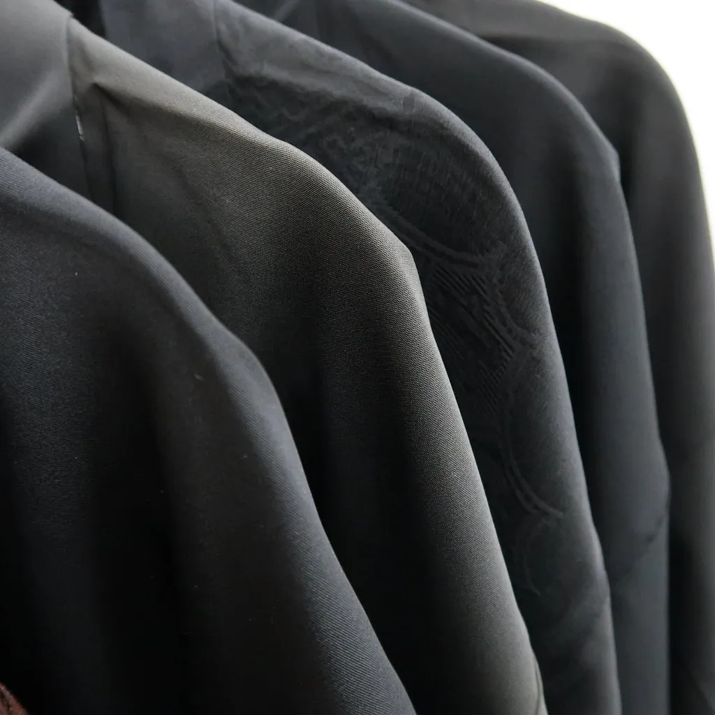 Bundle 15pcs Silk Black Haori Jacket Wholesale Bulk Free Shipping #403