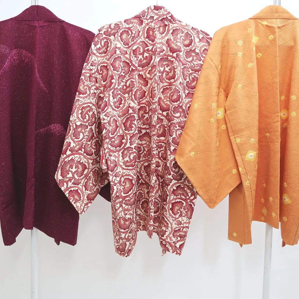 Bundle 15pcs Silk Haori Jacket Wholesale Bulk Free Shipping #412