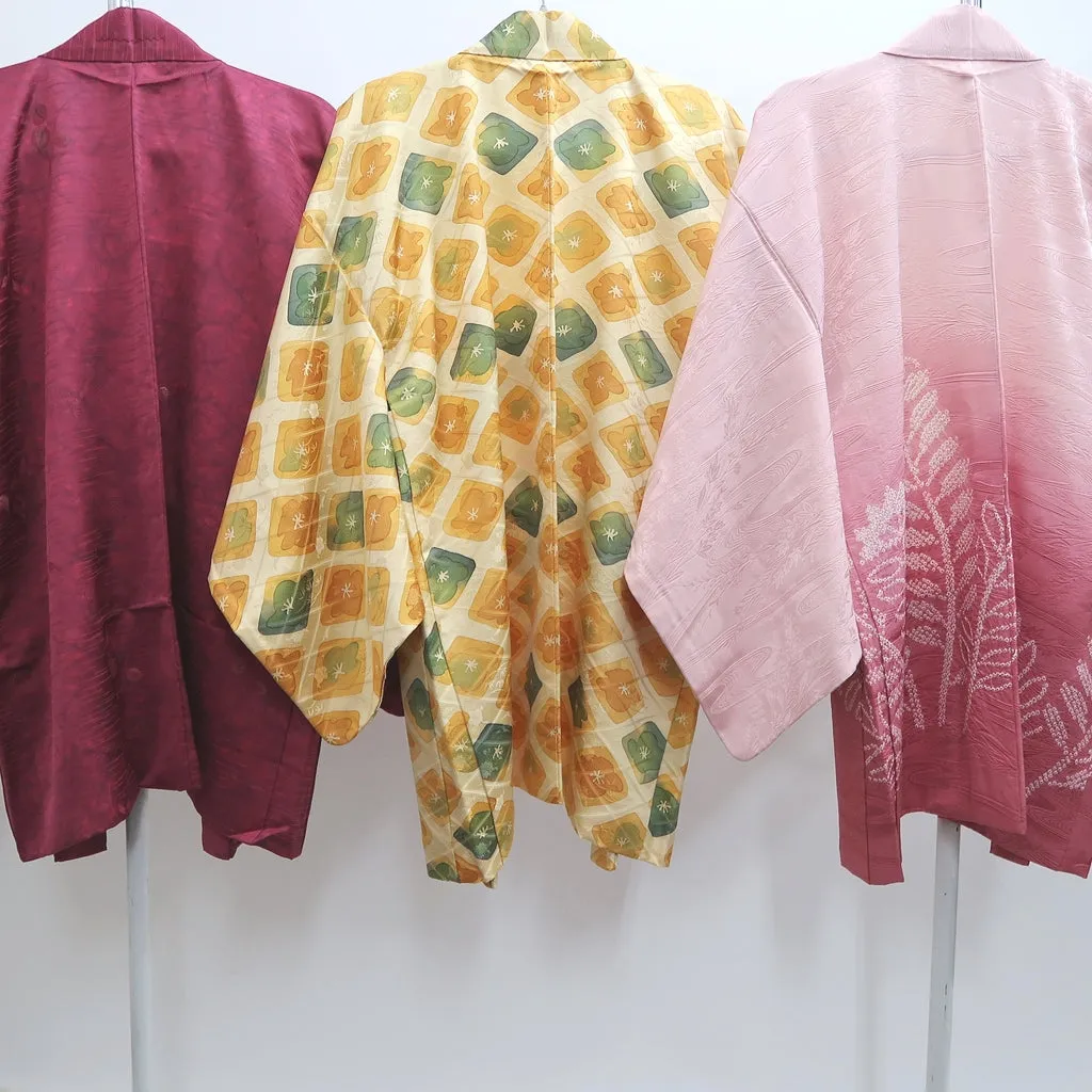 Bundle 15pcs Silk Haori Jacket Wholesale Bulk Free Shipping #530