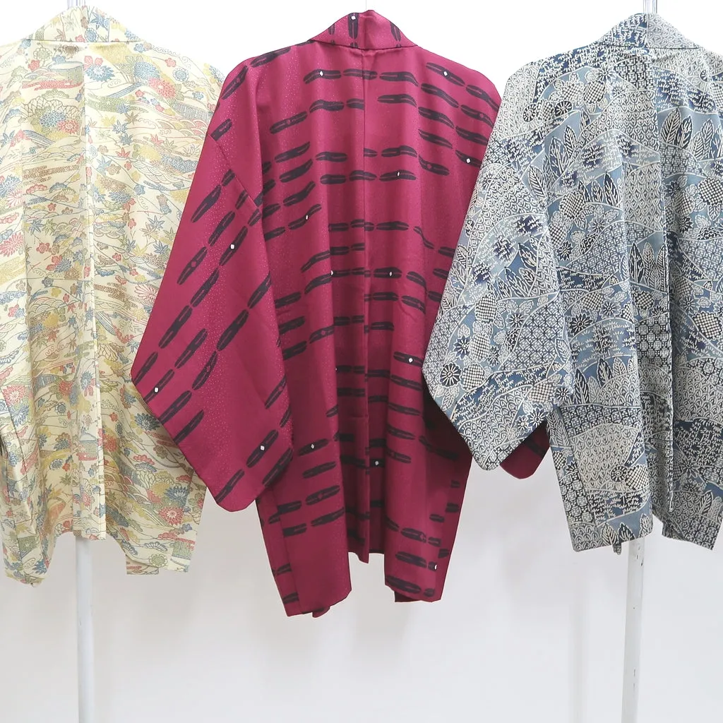 Bundle 15pcs Silk Haori Jacket Wholesale Bulk Free Shipping #530
