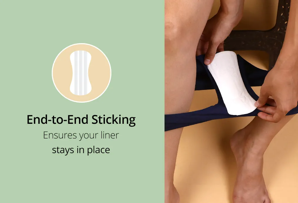 Carmesi Panty Liners | Cushiony Soft | Protect against Spotting & Light Discharge | End-To-End Sticking | Keep You Fresh & Dry All-Day Long | Non-Toxic & Unscented | 50 Pieces