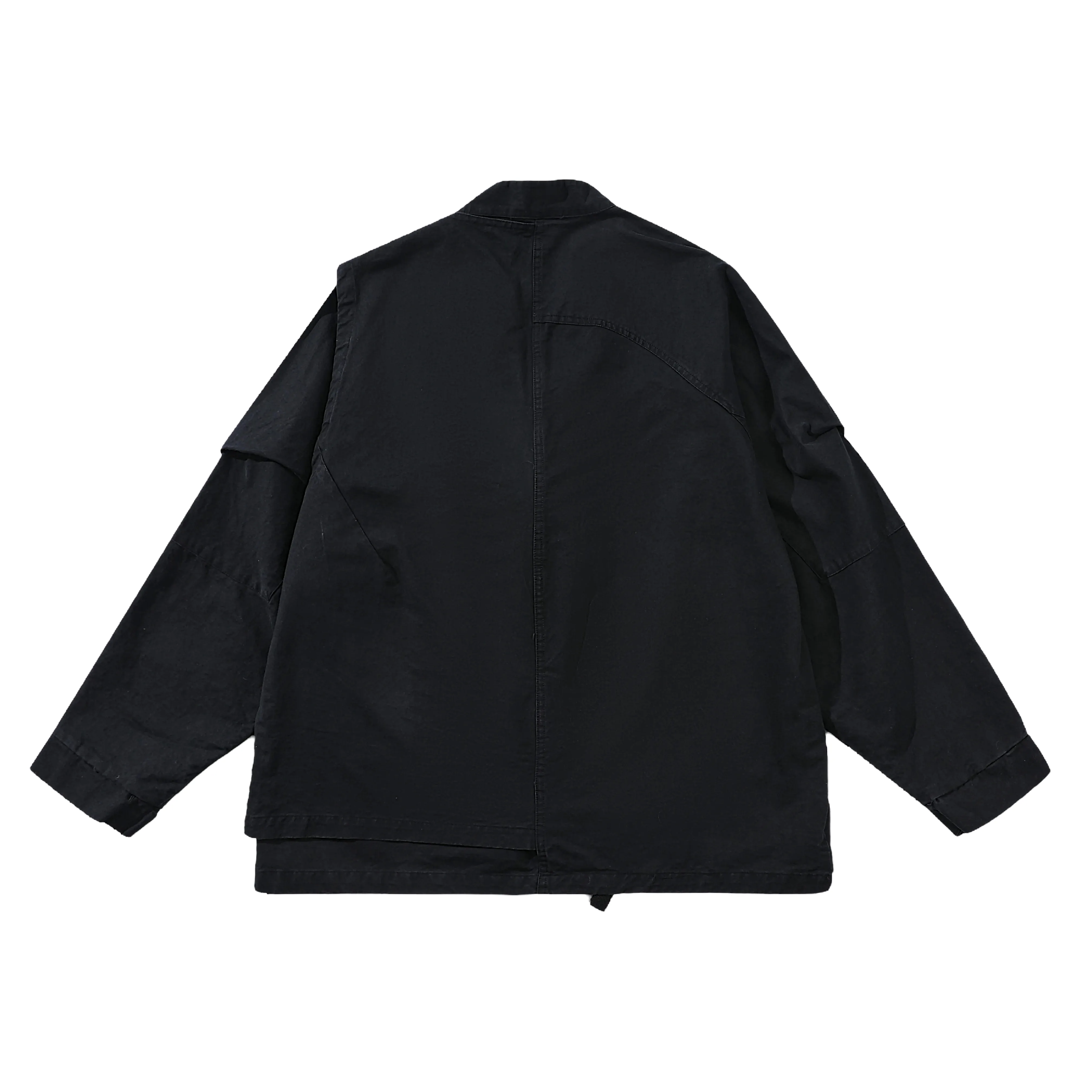 Cotton canvas asymmetrical jacket