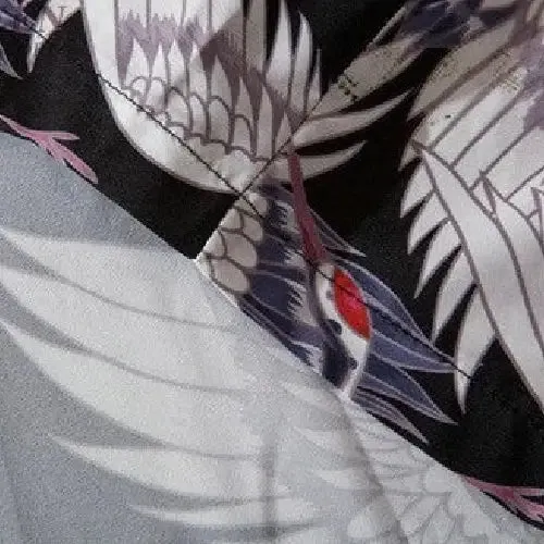 Cranes Flying Japanese Style 3/4 Sleeve Kimono