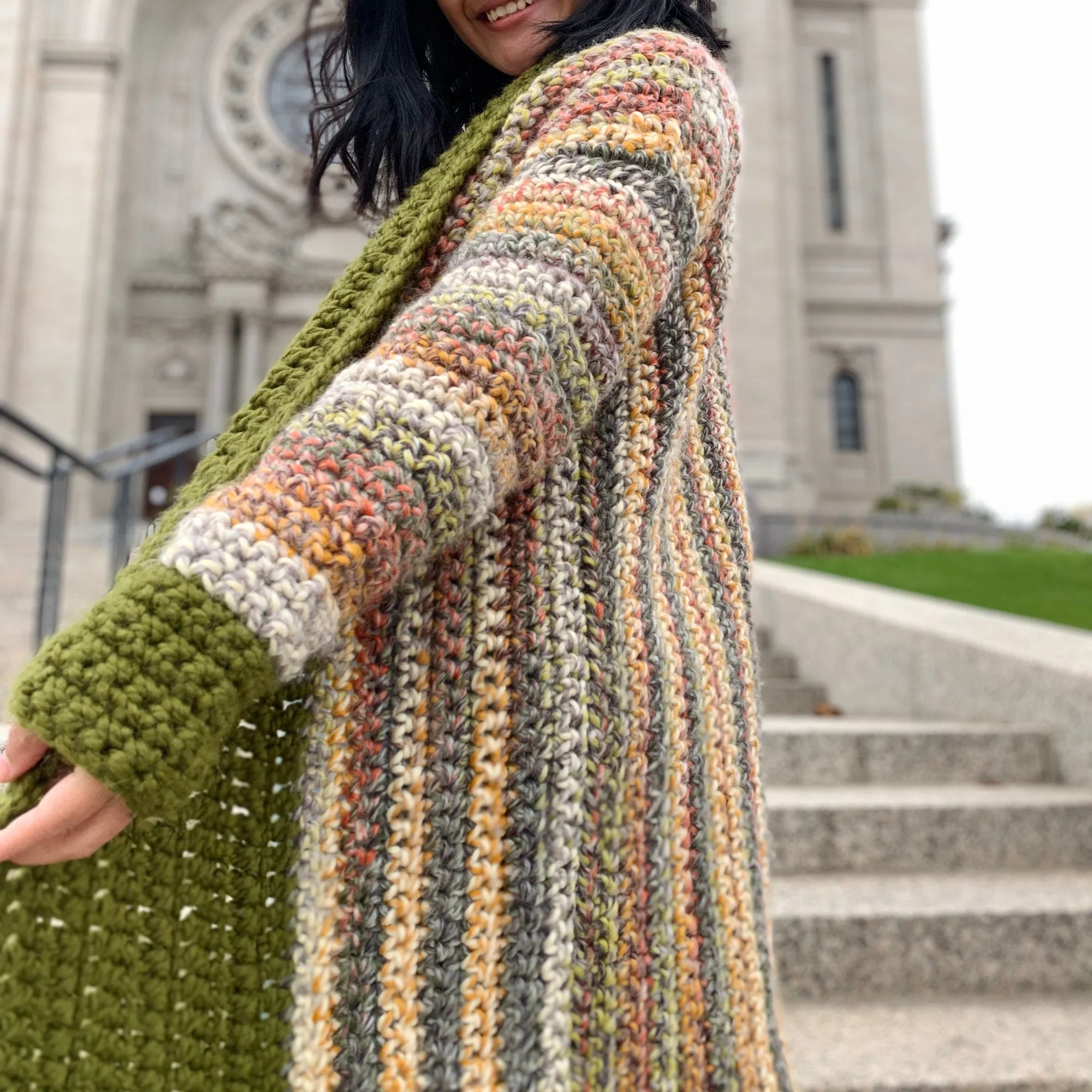 Crochet cardigan pattern pdf & tutorial us women&#39;s XS( S, M, L, XL, XXL ), crochet cardigan, crochet long cardigan, crochet cardigan pattern