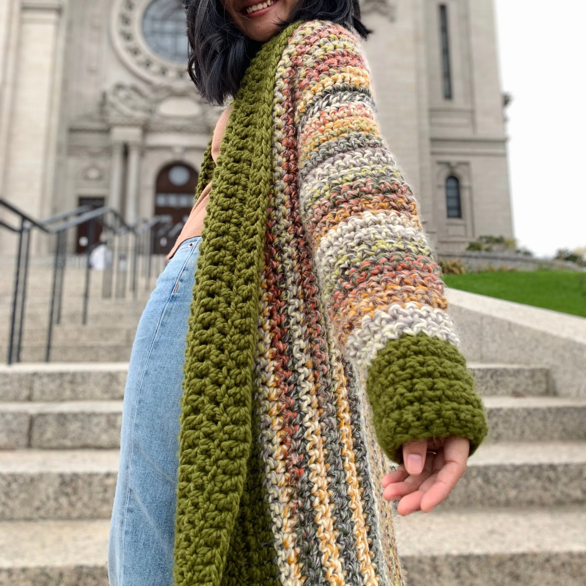 Crochet cardigan pattern pdf & tutorial us women&#39;s XS( S, M, L, XL, XXL ), crochet cardigan, crochet long cardigan, crochet cardigan pattern