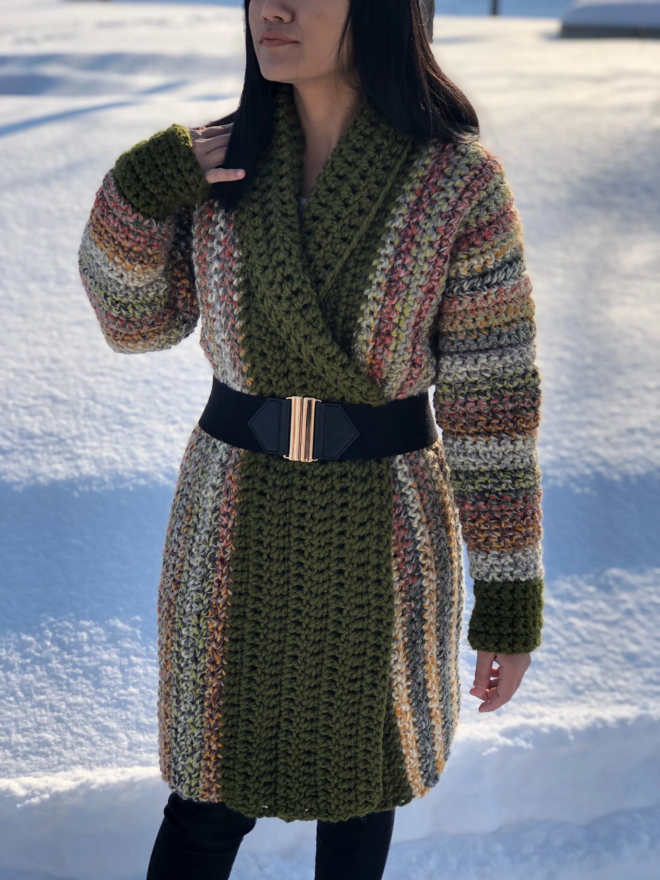 Crochet cardigan pattern pdf & tutorial us women&#39;s XS( S, M, L, XL, XXL ), crochet cardigan, crochet long cardigan, crochet cardigan pattern