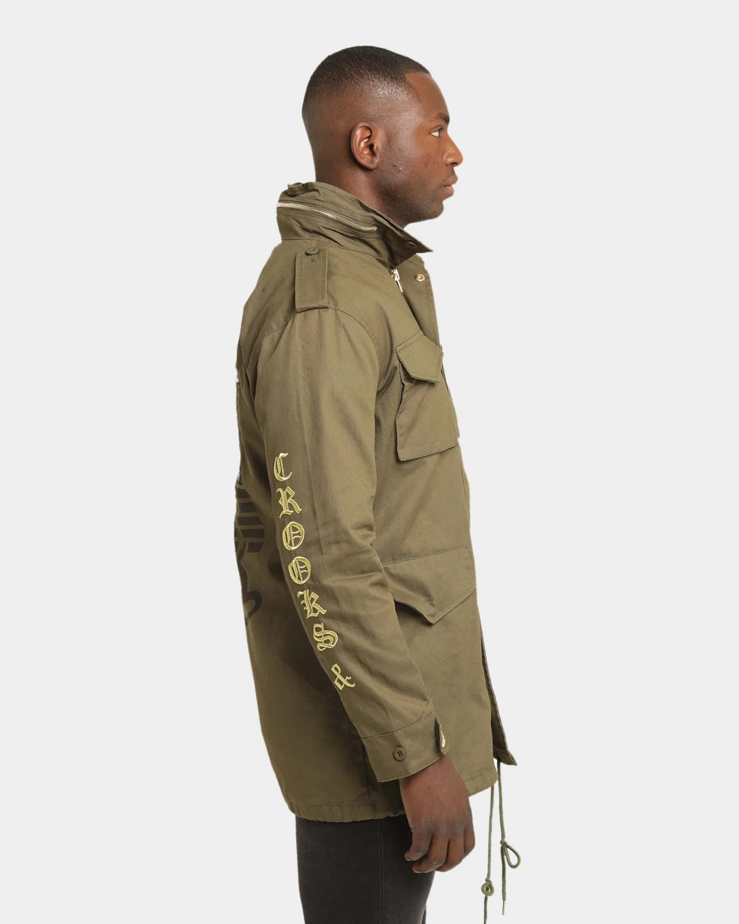 Crooks & Castles Cargo Medusa Military Jacket Military Green