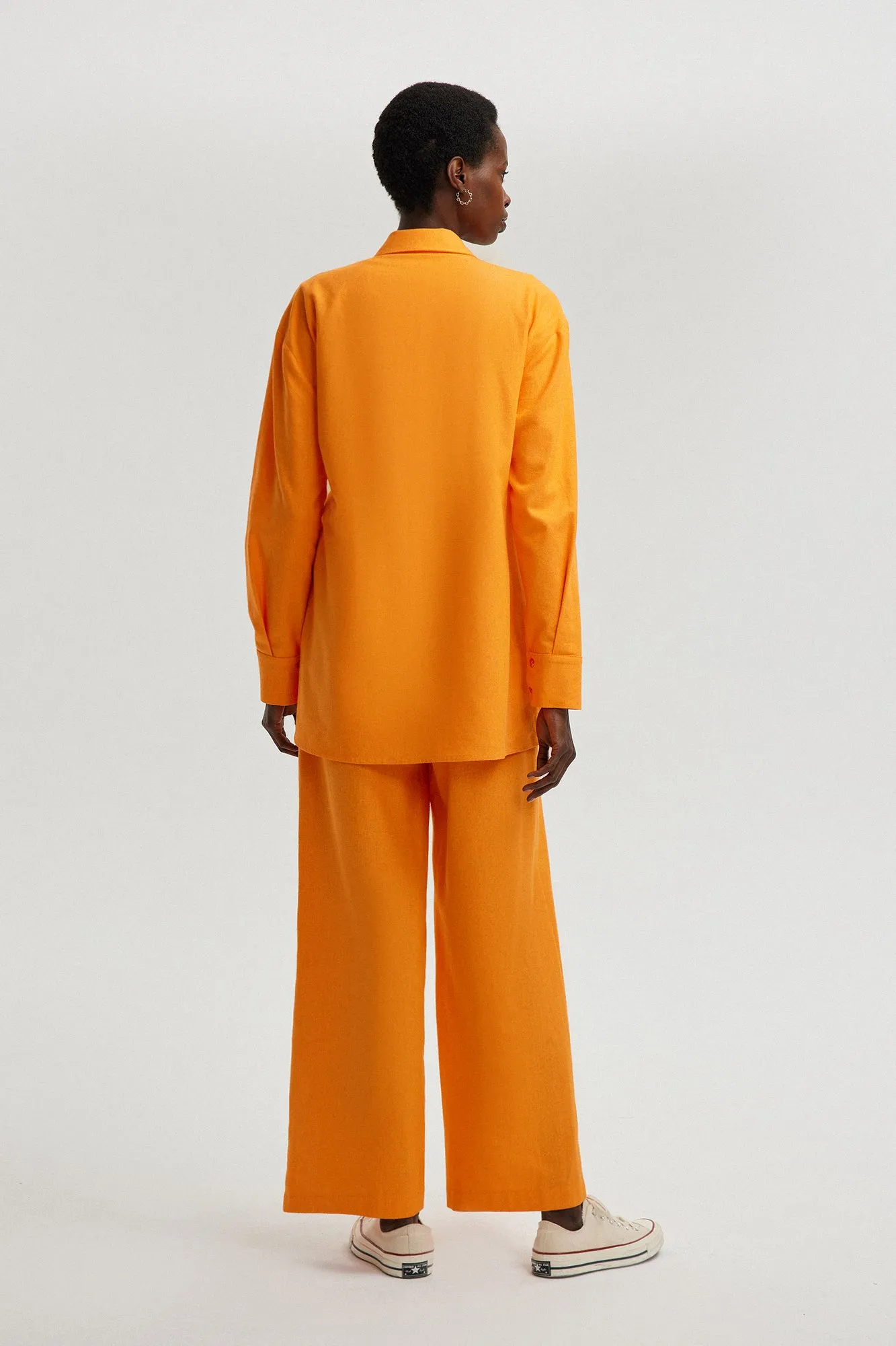 CROSSOVIE TIE DETAILED KIMONO TROUSER SET