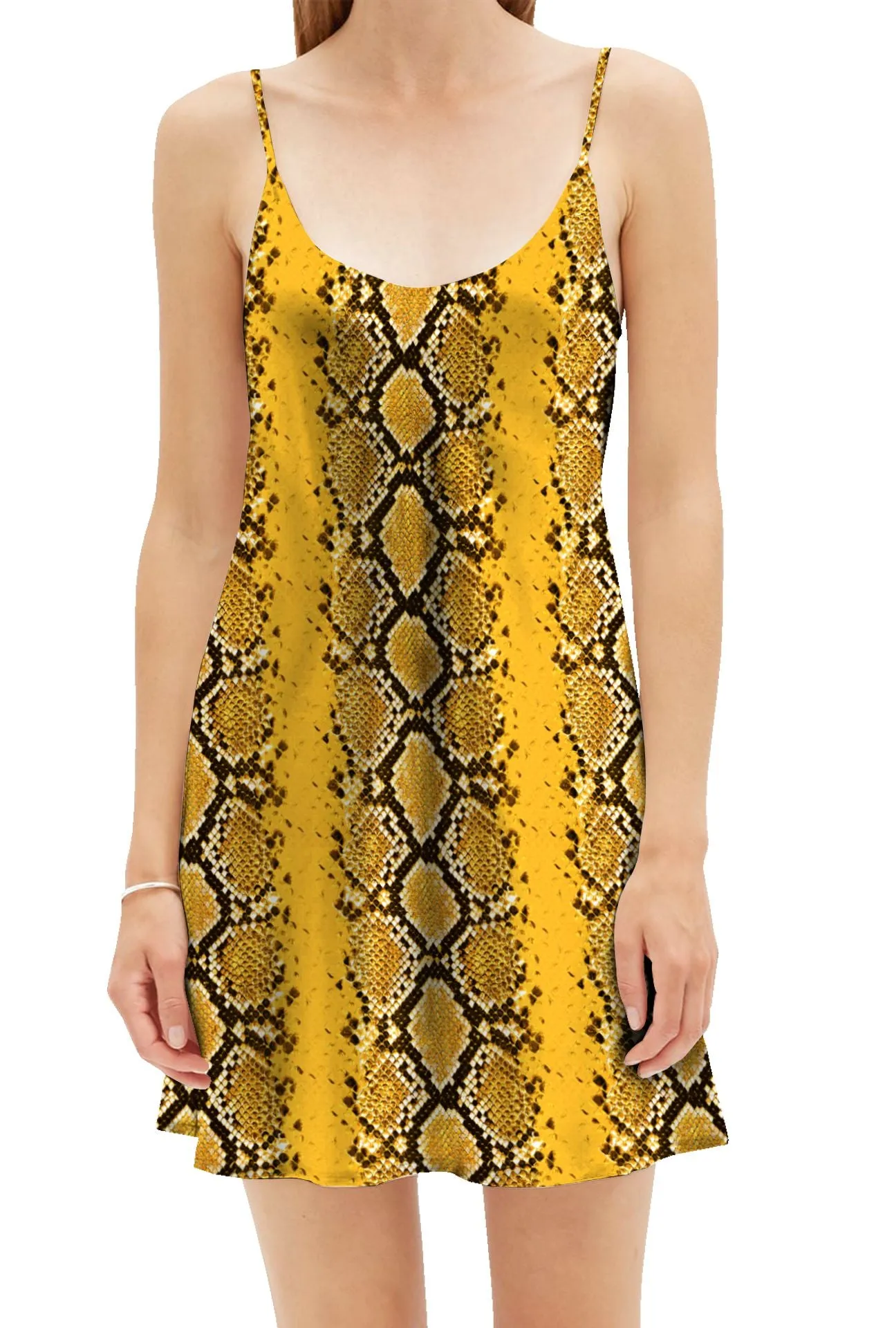 Cupro Sustainable Mini Camisole Slip Dress