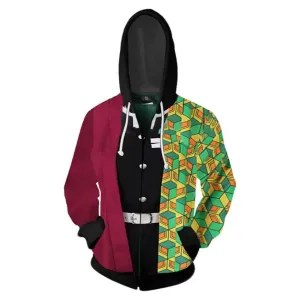 Demon Slayer Giyuu Kimono Jacket Hoodie