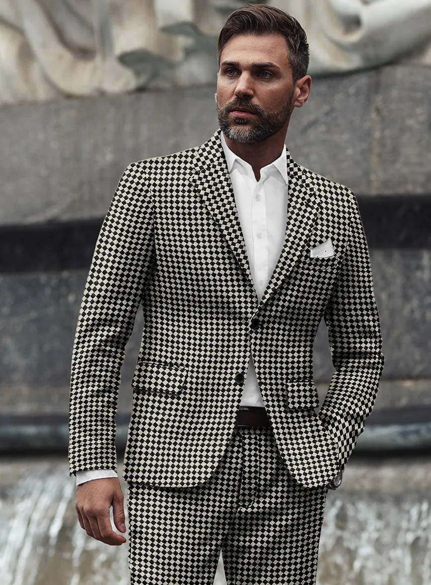 Diamond Noir Tweed Suit
