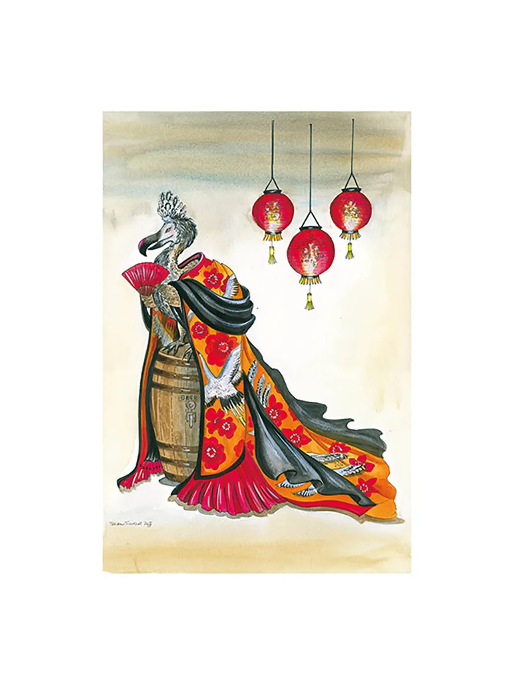 Dodo in a Kimono by Helen Trevisiol Duff