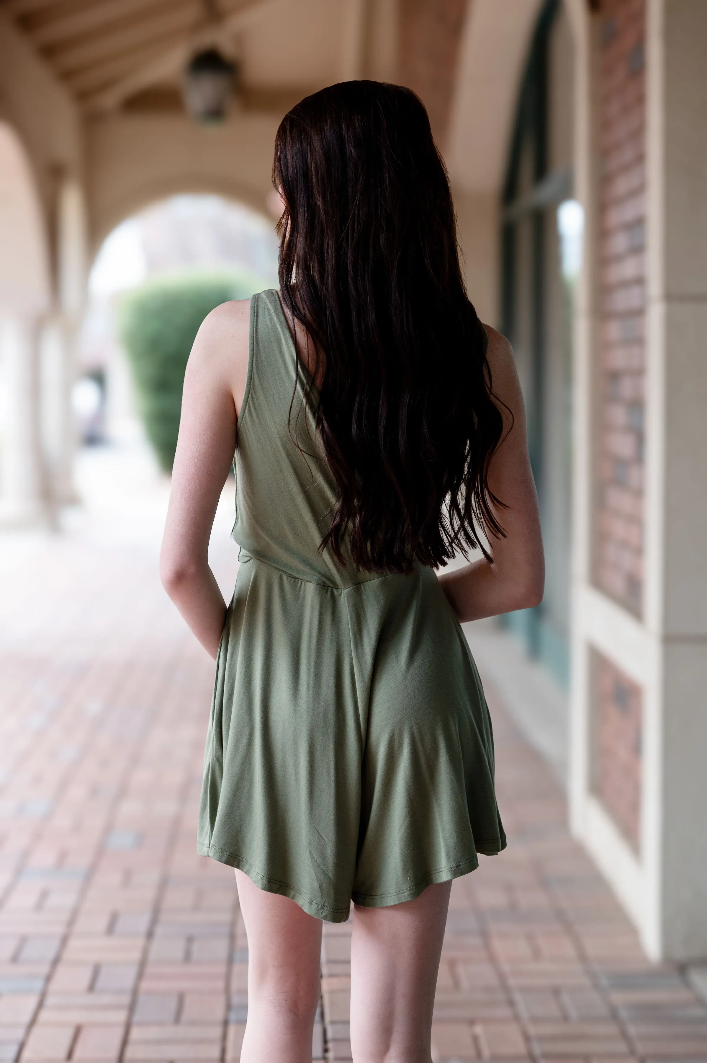 Double V Crossover Romper
