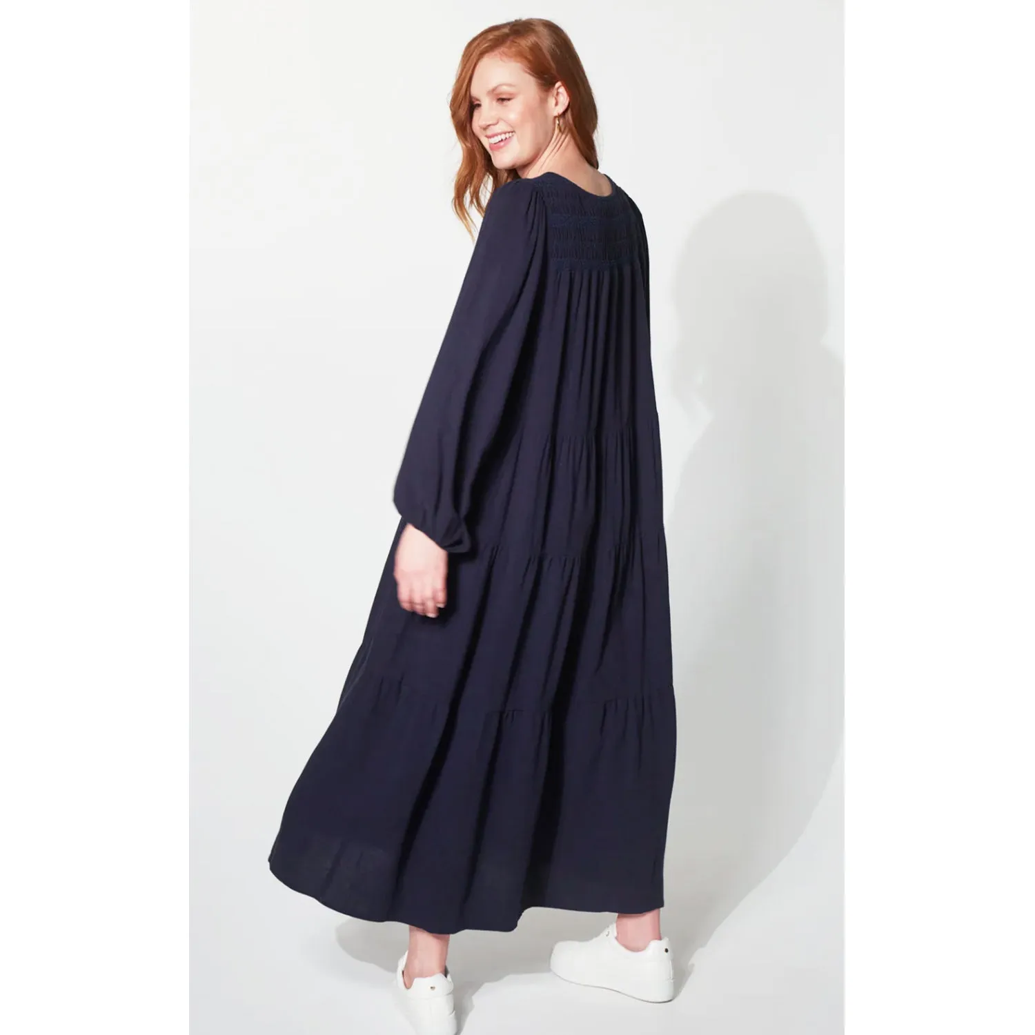 Dress Lauder Tiered Maxi - Midnight
