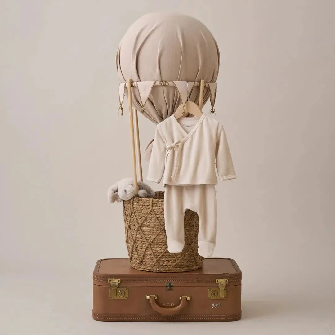 Elegant Baby - Velour Welcome To The World Take Me Home Set - Taupe