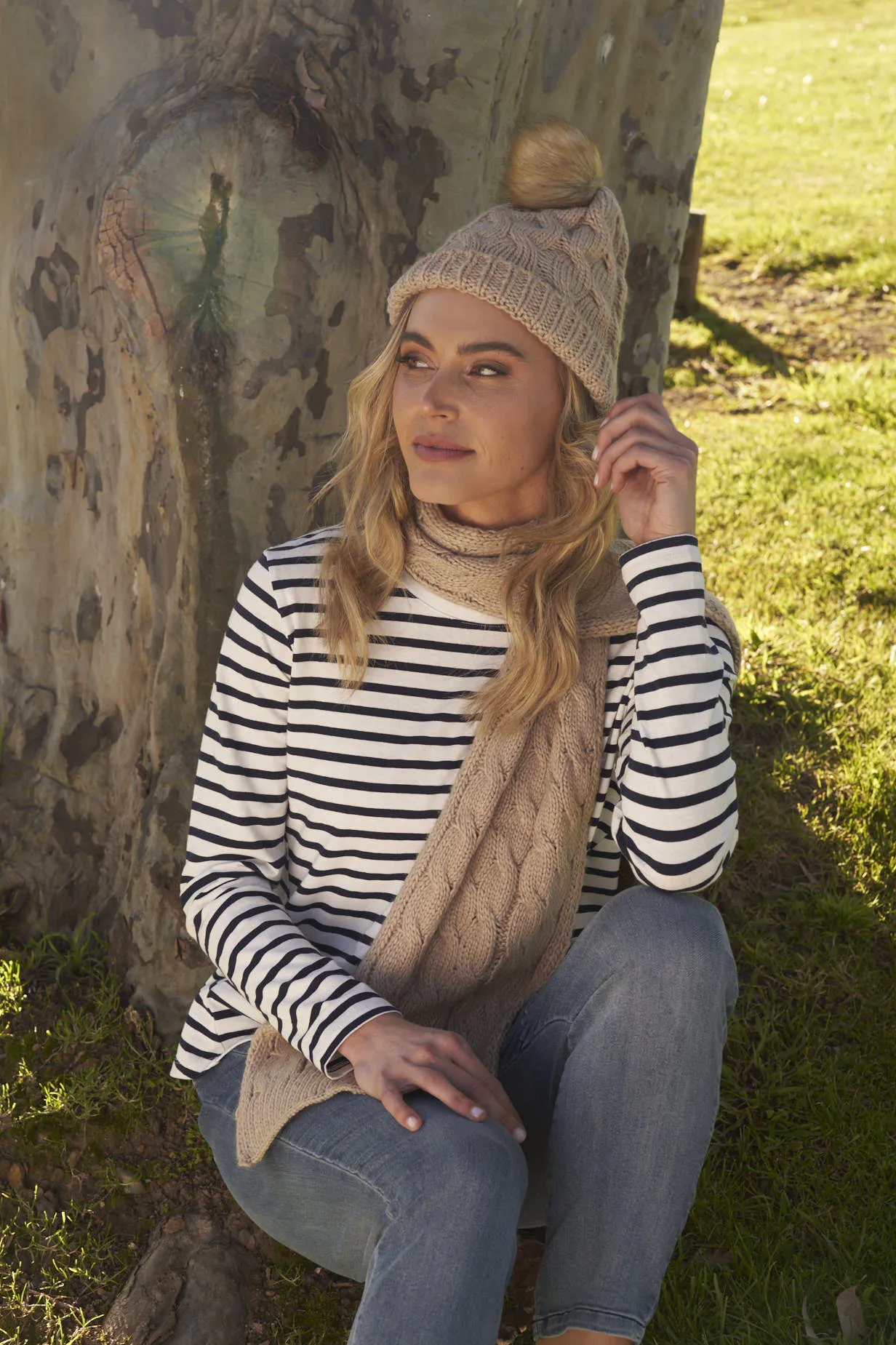 Elsie Beanie - Oat