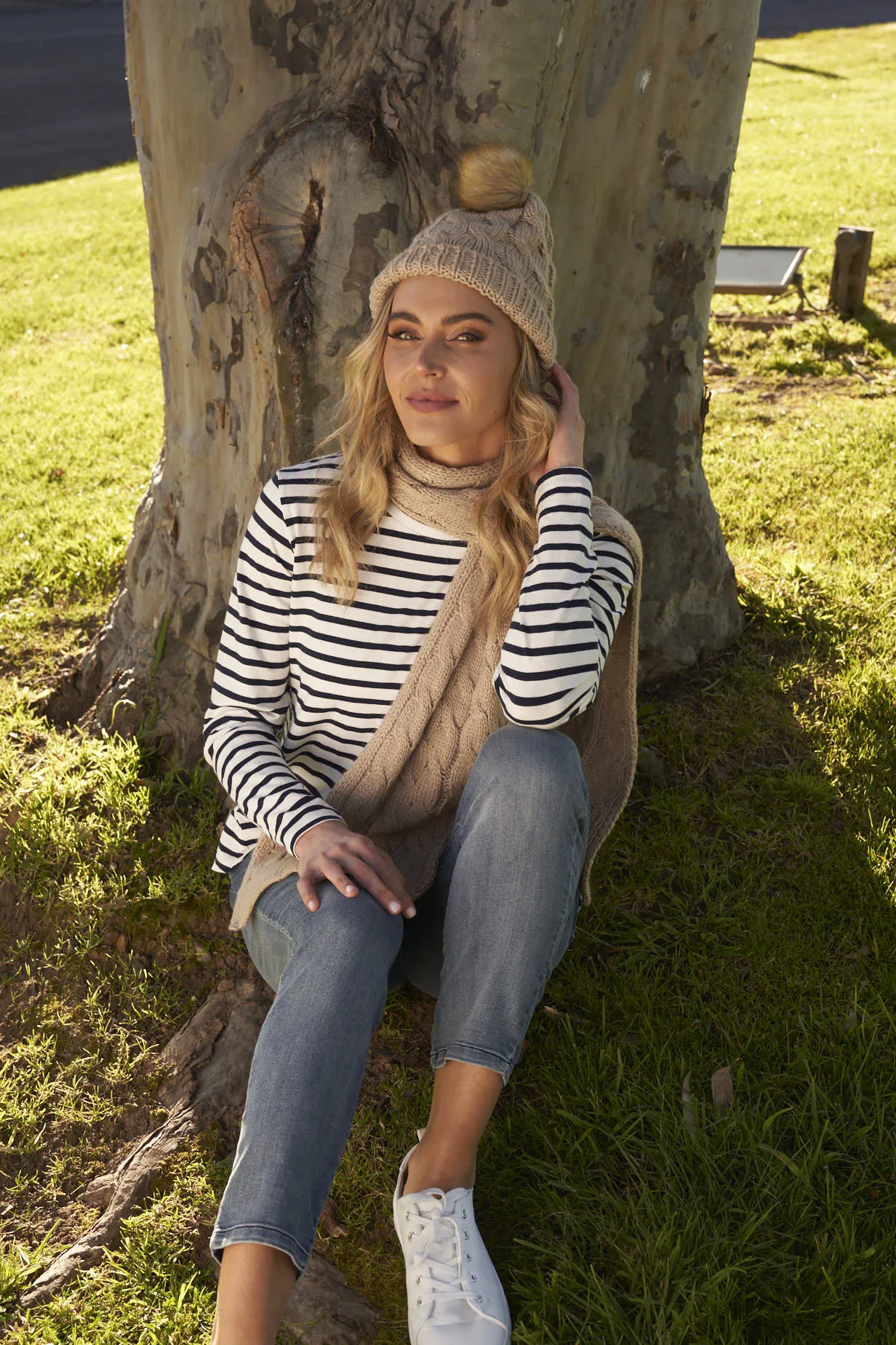Elsie Beanie - Oat