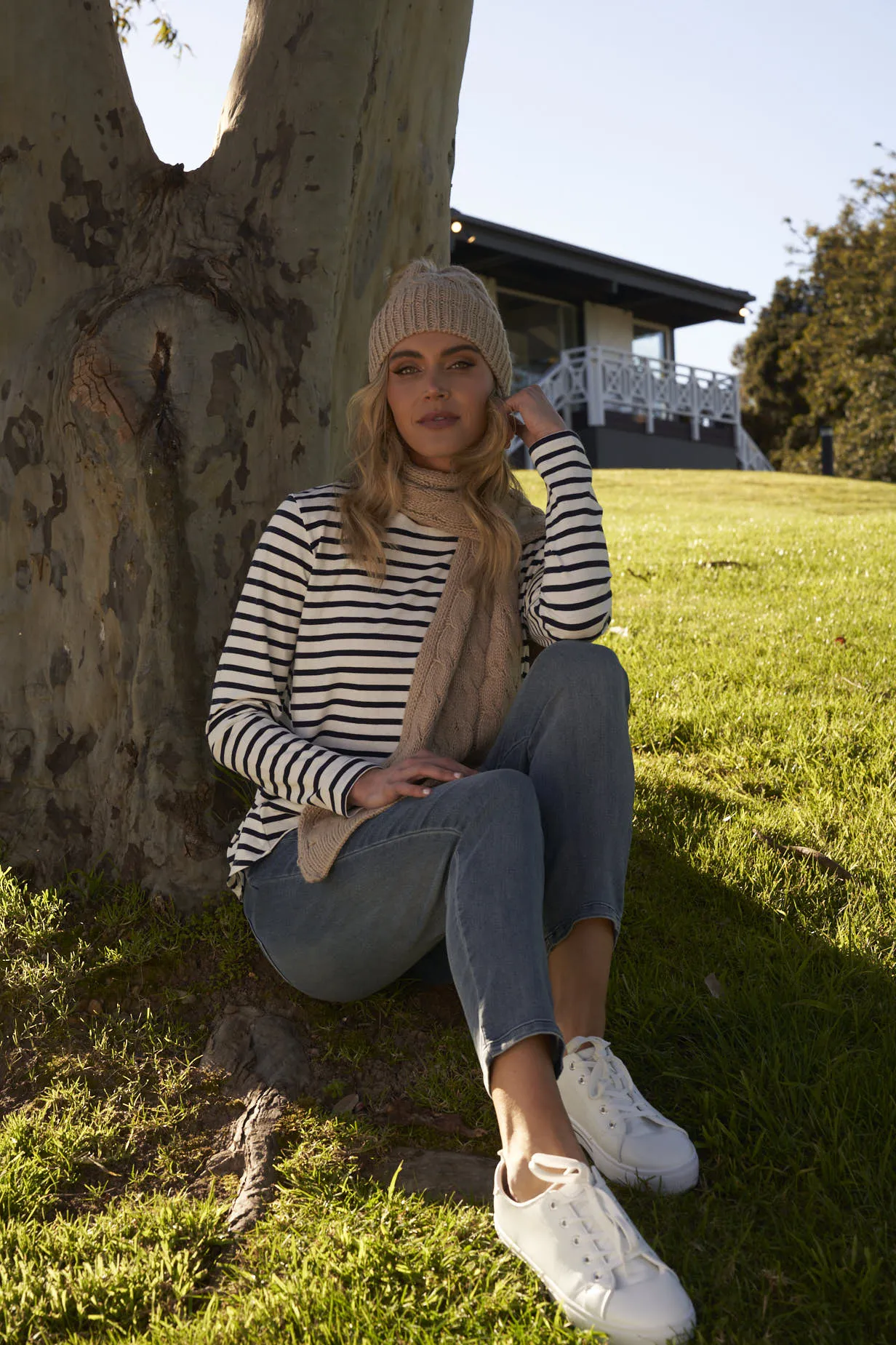Elsie Beanie - Oat