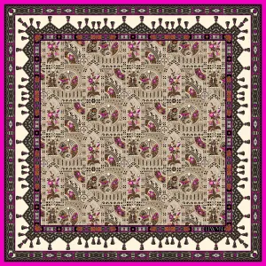 Elwyn New York Midnight Garden Scarf