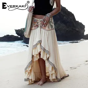 Embroidered Gypsy Cotton Skirt