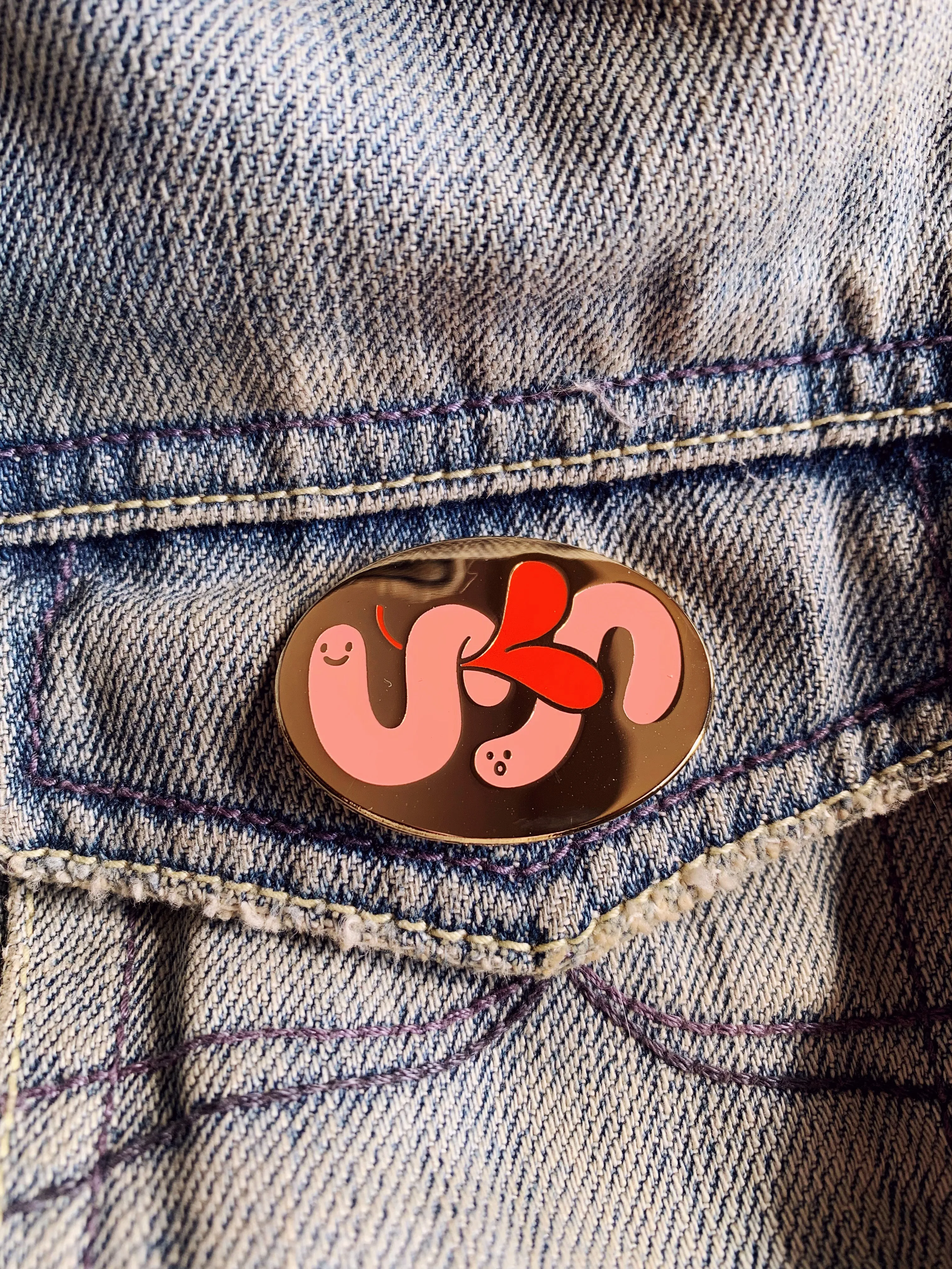 Enamel Pin *Limited Edition* Wormies!!