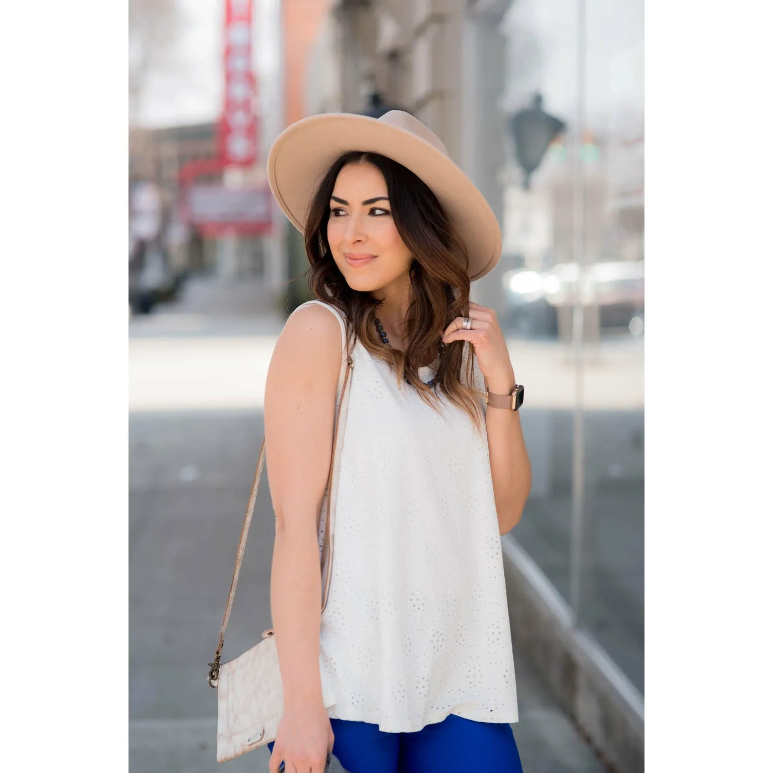 Eyelet Front Tank