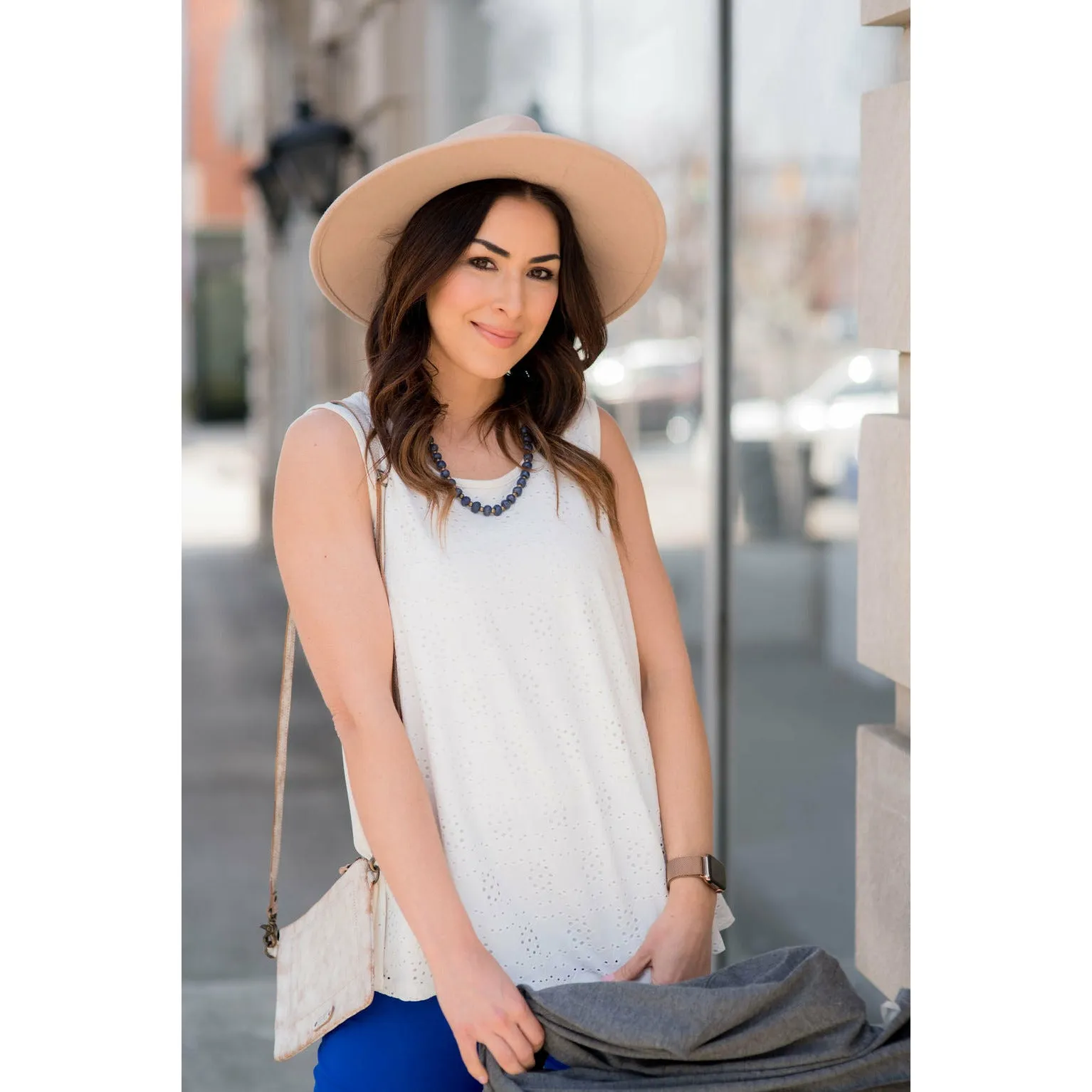 Eyelet Front Tank