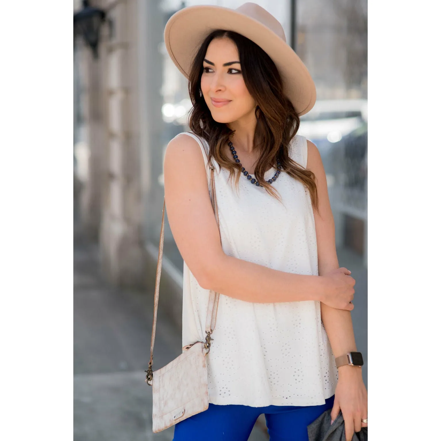 Eyelet Front Tank