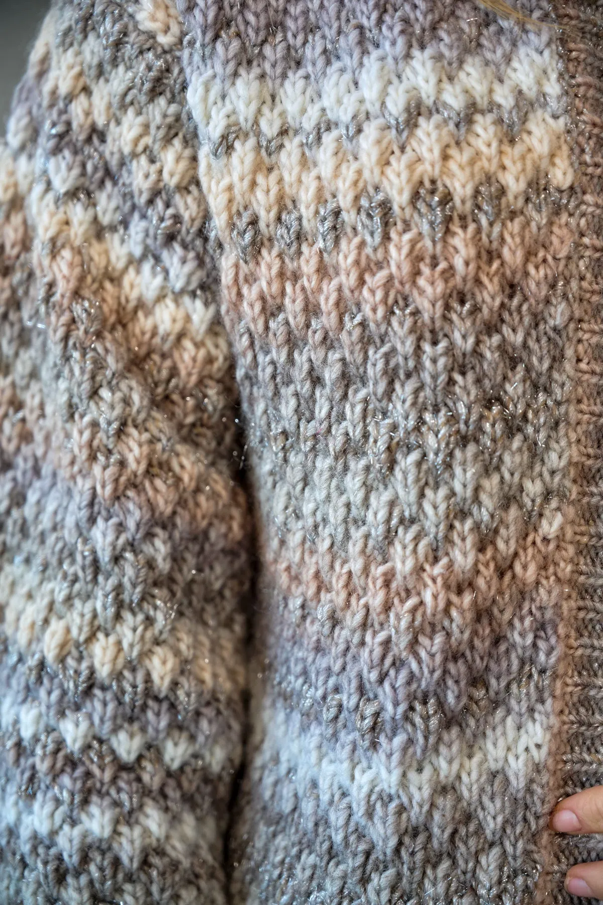 Gio Cardigan - Sand Mix Lurex